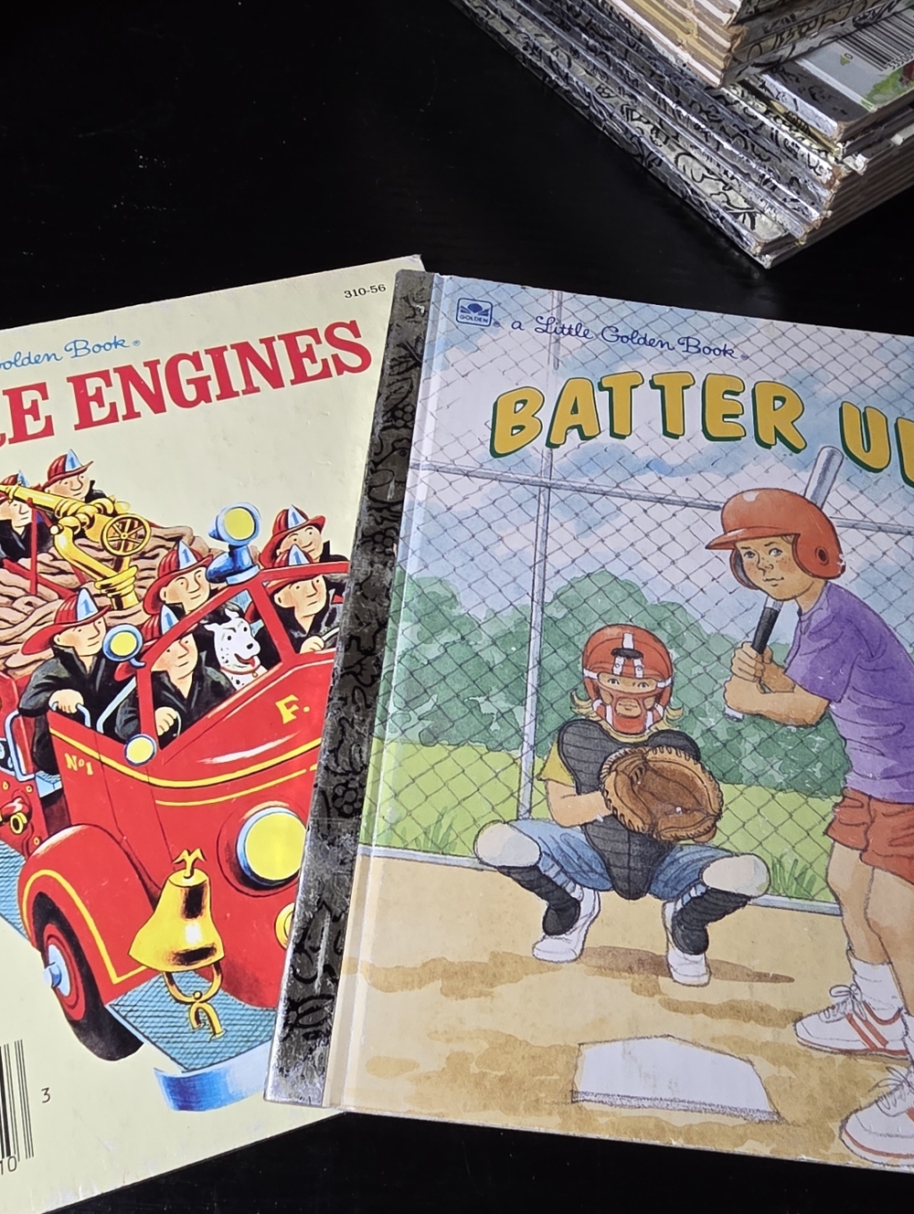 10 Little Golden Books Lot Mixed Theme Tootle Big Bird Fire Engines Baby Sister - Picture 6 of 8
